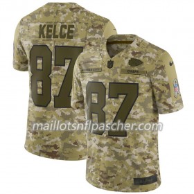 Maillot Kansas City Chiefs Travis Kelce 87 Nike Camo Salute to Service - Homme